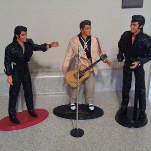 Set of (3) Elivis dolls
